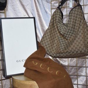 Gucci GG Large Horsebit Hobo Bag